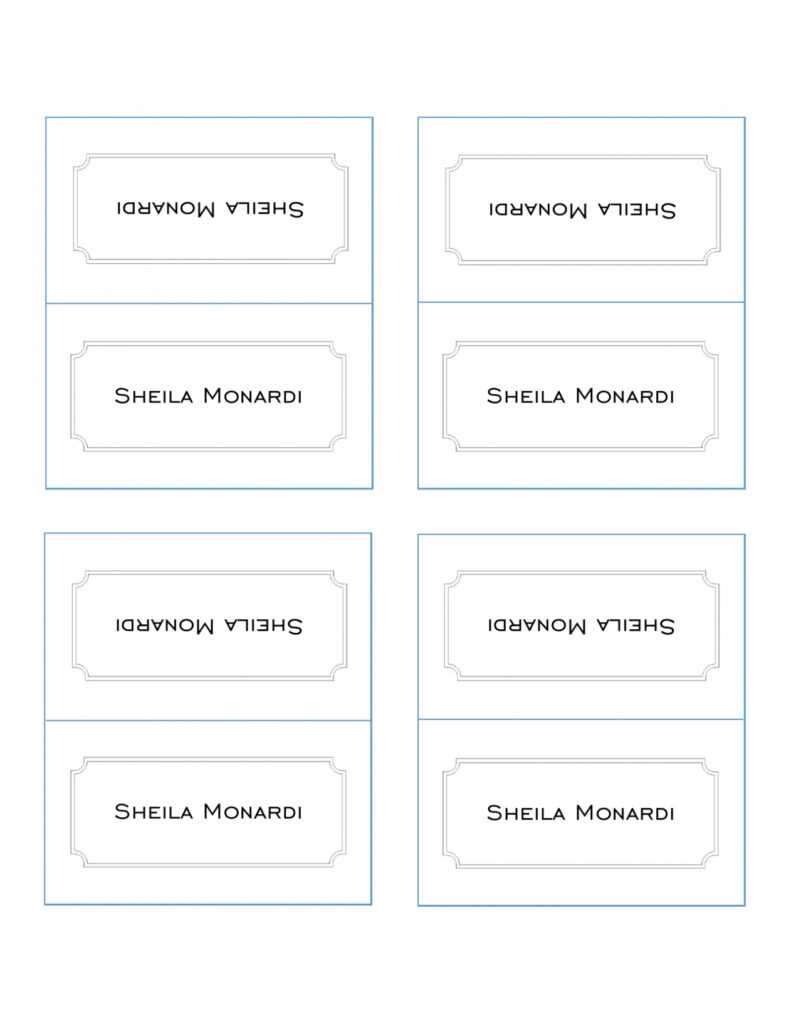 50 Printable Place Card Templates (Free) ᐅ Templatelab with Ms Word Place Card Template