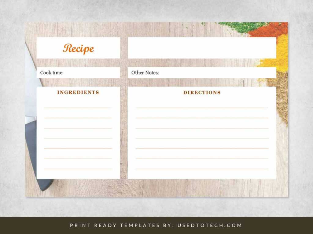 Fancy 4 X 6 Recipe Card Template For Word - Used To Tech pertaining to Microsoft Word Recipe Card Template