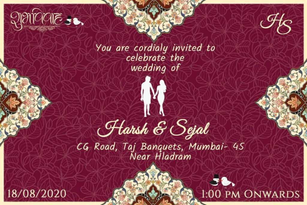 Free) Customized Wedding Invitation E-Cards | We Cards pertaining to Free E Wedding Invitation Card Templates