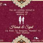 Free) Customized Wedding Invitation E-Cards | We Cards pertaining to Free E Wedding Invitation Card Templates