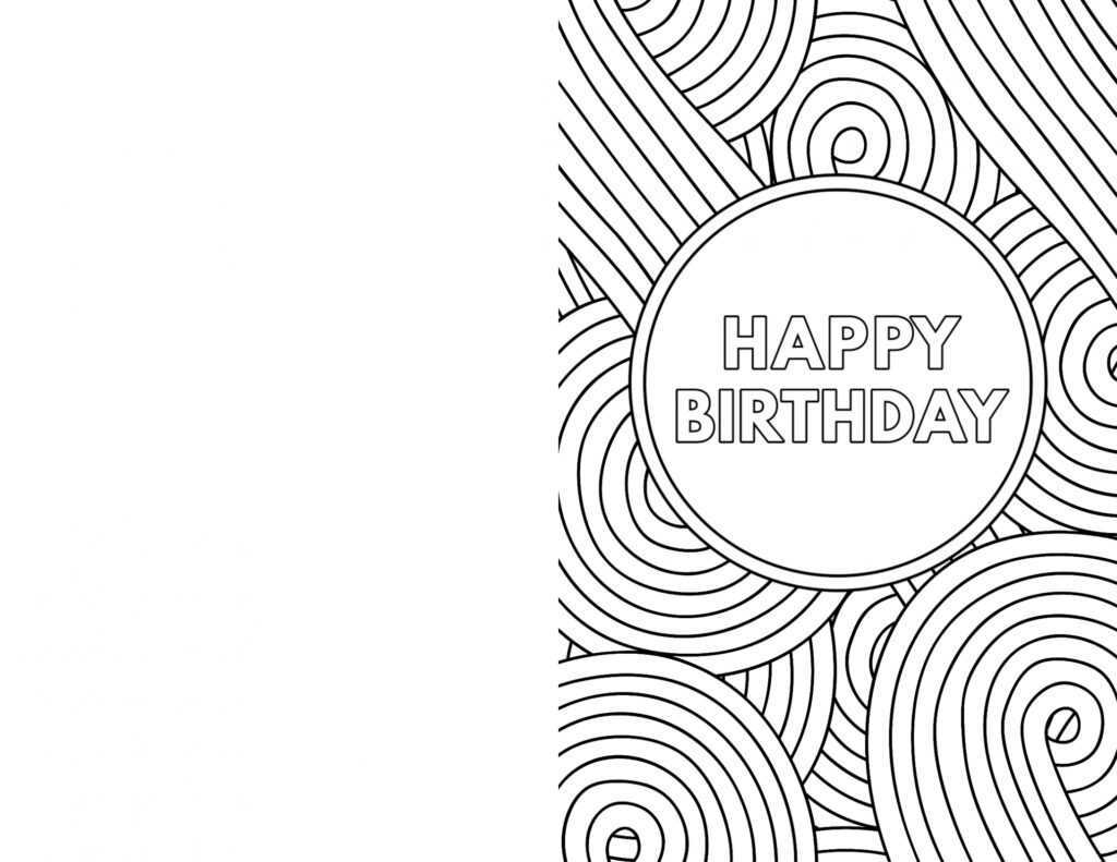 Free Printable Birthday Cards | Paper Trail Design with Foldable Birthday Card Template