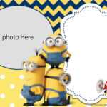 Free Printable) – Yellow Minions Birthday Invitation within Minion Card Template