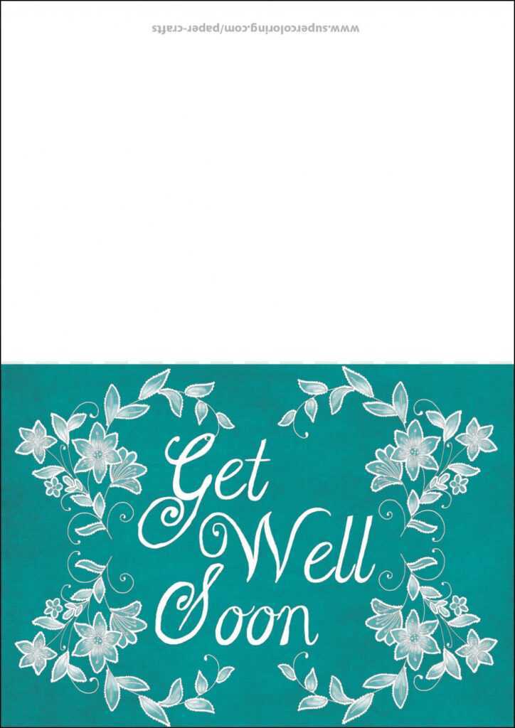 Get Well Soon Card Template | Free Printable Papercraft pertaining to Get Well Card Template