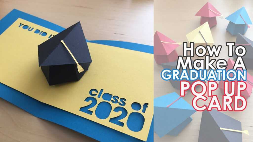 Graduation Pop Up Card | Graduation Card Diy | 3D Pop Up Card Class Of 2020  | Paper Crafts pertaining to Graduation Pop Up Card Template