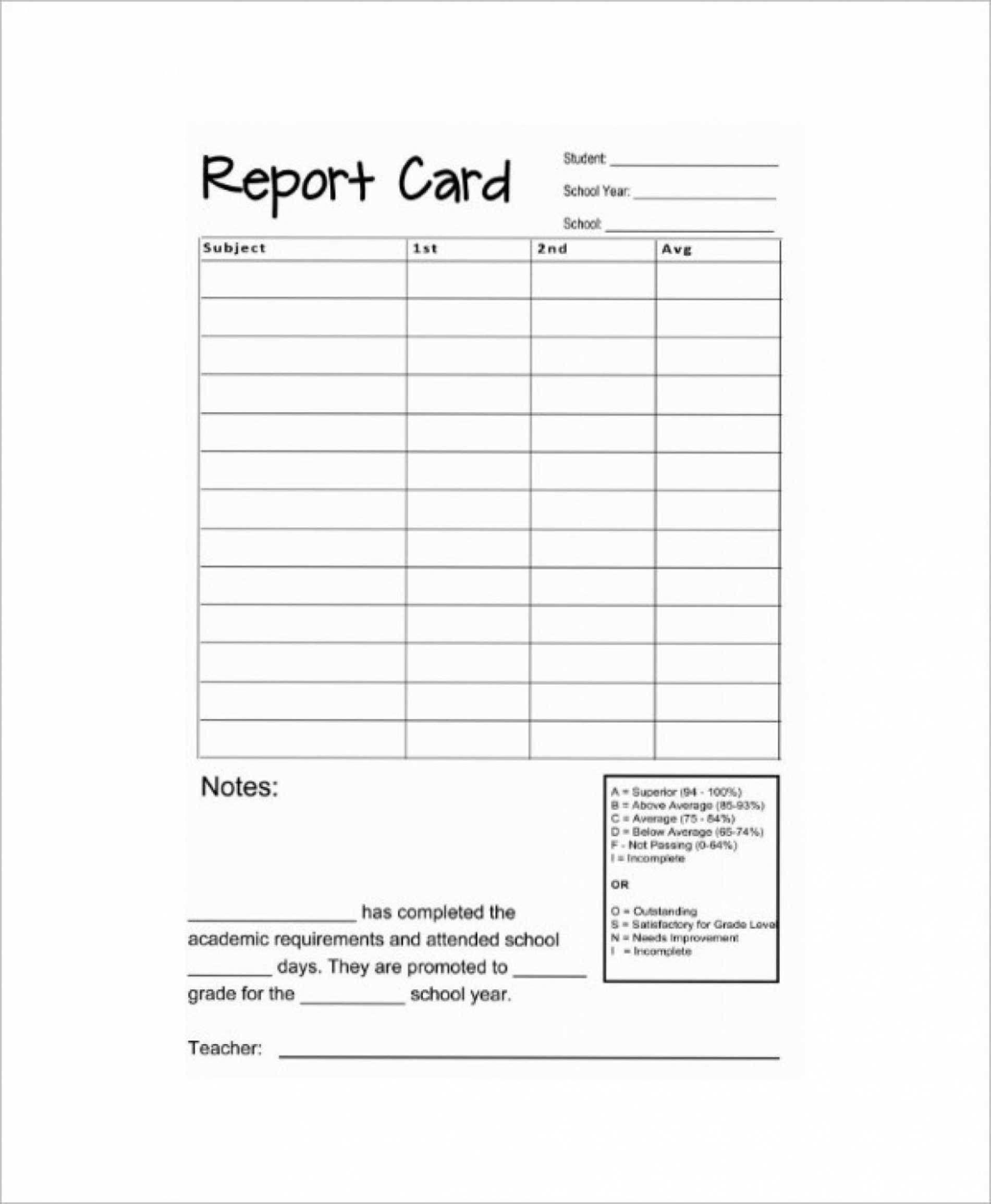 homeschool-report-card-template-middle-school-professional