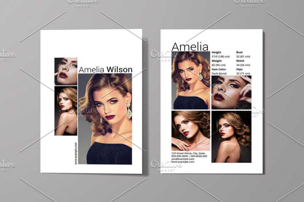 Model Comp Card Template ~ Addictionary inside Comp Card Template Download