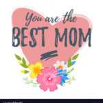 Mothers Day Greeting Card Template Royalty Free Vector Image intended for Mom Birthday Card Template